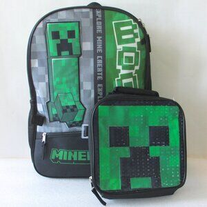MINECRAFT BACKPACK W/LUNCH PACK SET